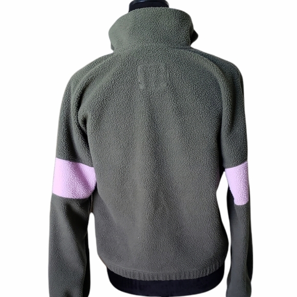 Abercrombie & Fitch Green Fleece Pullover - Picture 5 of 9